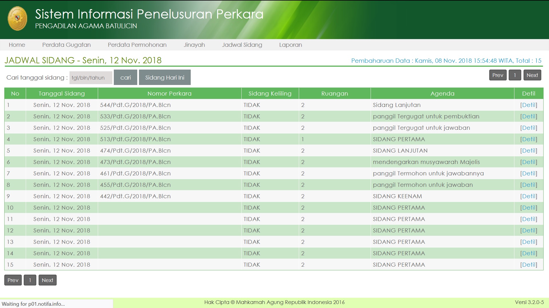 Jadwal Sidang di PA Batulicin
