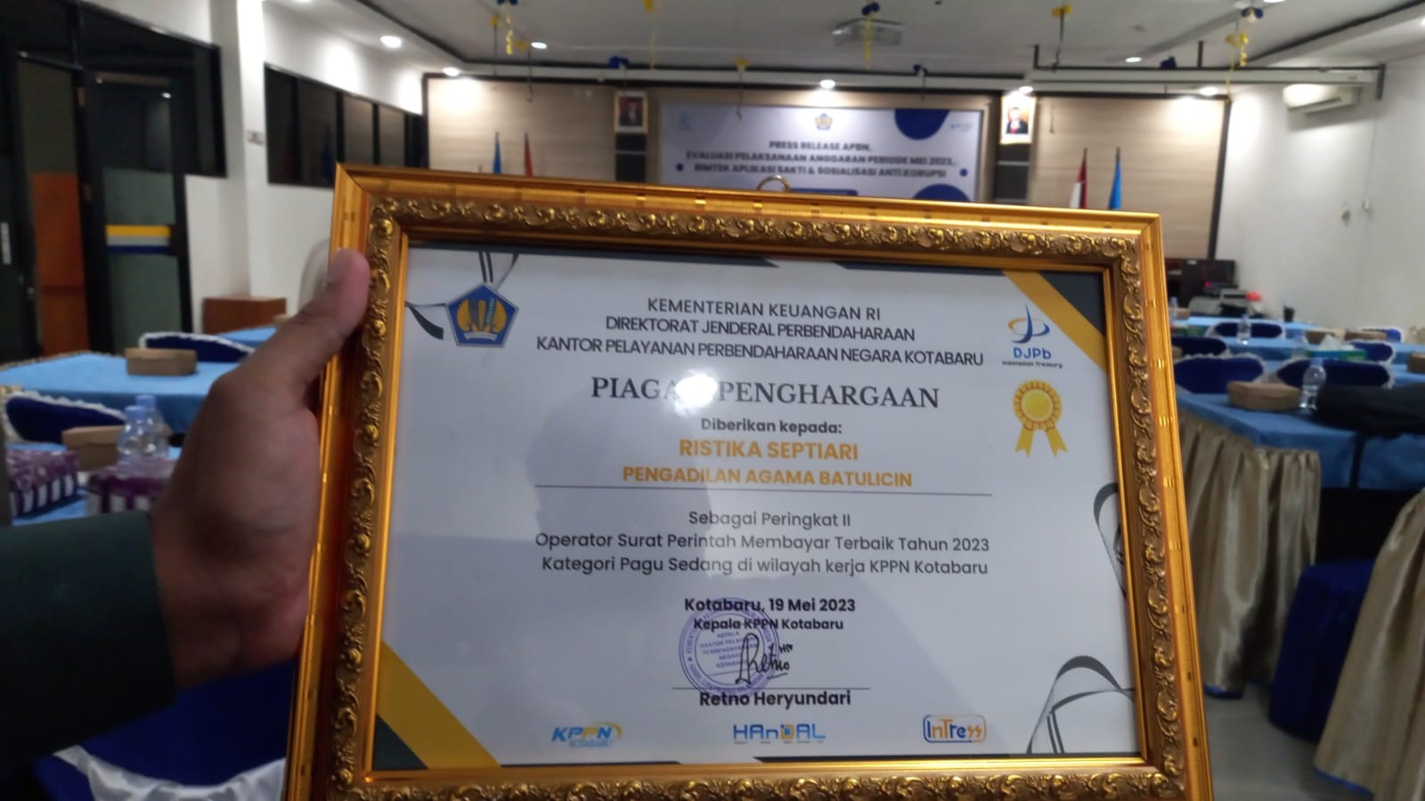 penghargaan bendahara 2